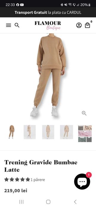 Trening Gravide Bumbac Latte in stare foarte buna - marime 36