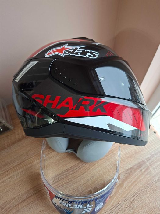 Каска Shark Ridill 2 Bersek Black Red - размер S