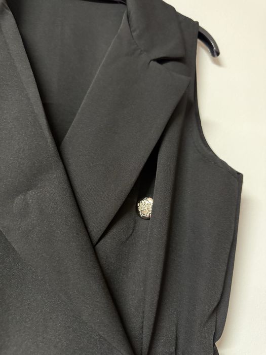 Елегантна черна рокля/гащеризон