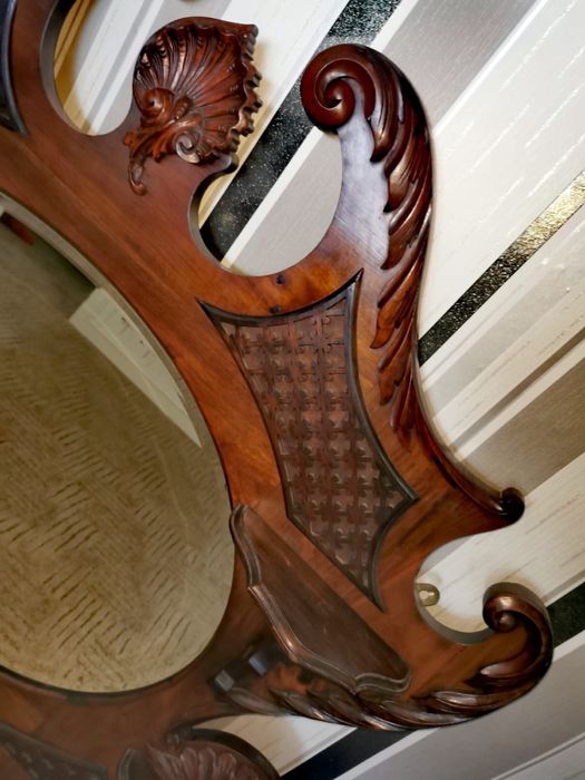 Огледало Викторианско масивно тежко махагон орех 100 х 140 см.