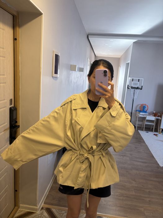 Новый тренч укороченный