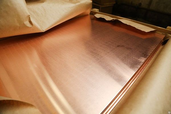 Медный лист / Мис лист 0.5х600х1500