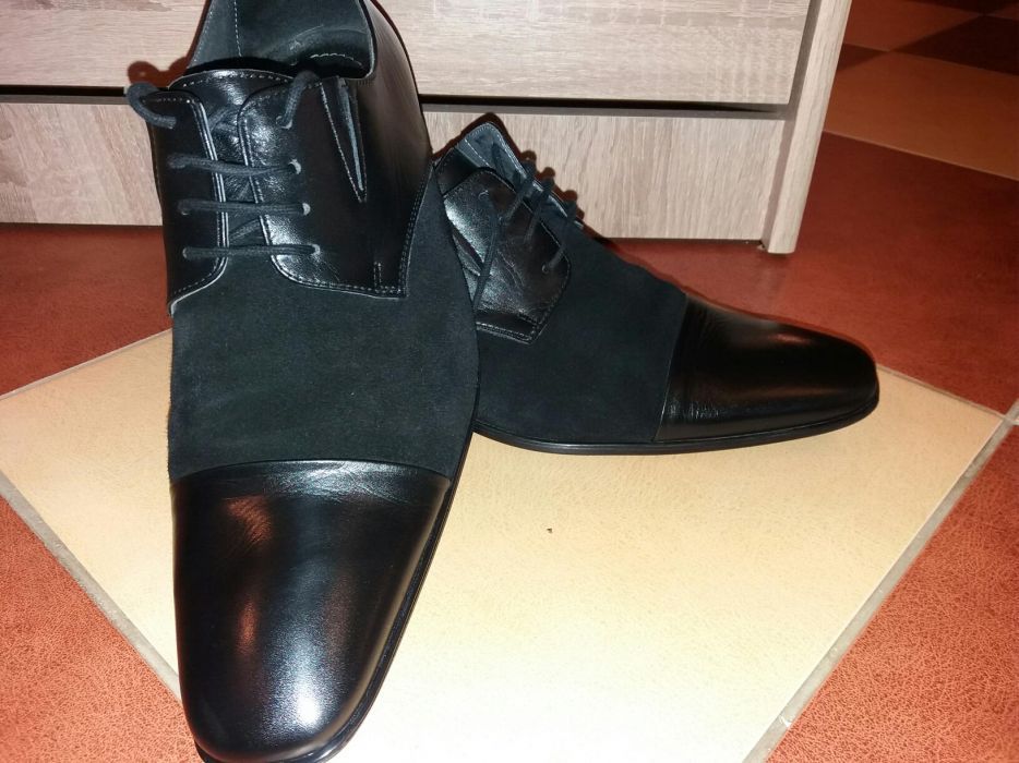 Pantofi piele barbati 42 Leofex