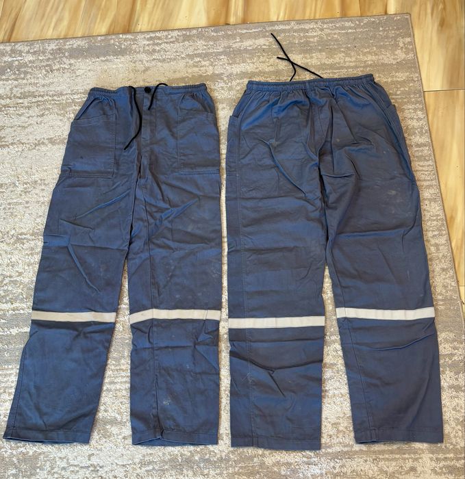 Pantofi de protecție cu bombeu metalic și pantaloni de protecție