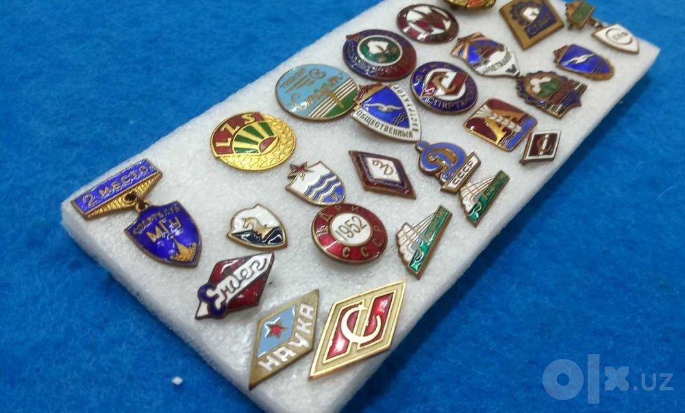 Значки  СССР тяжелые  ДСО спорт клубы 50-60хг 26шт.