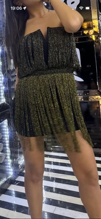 Рокля с ресни Shein