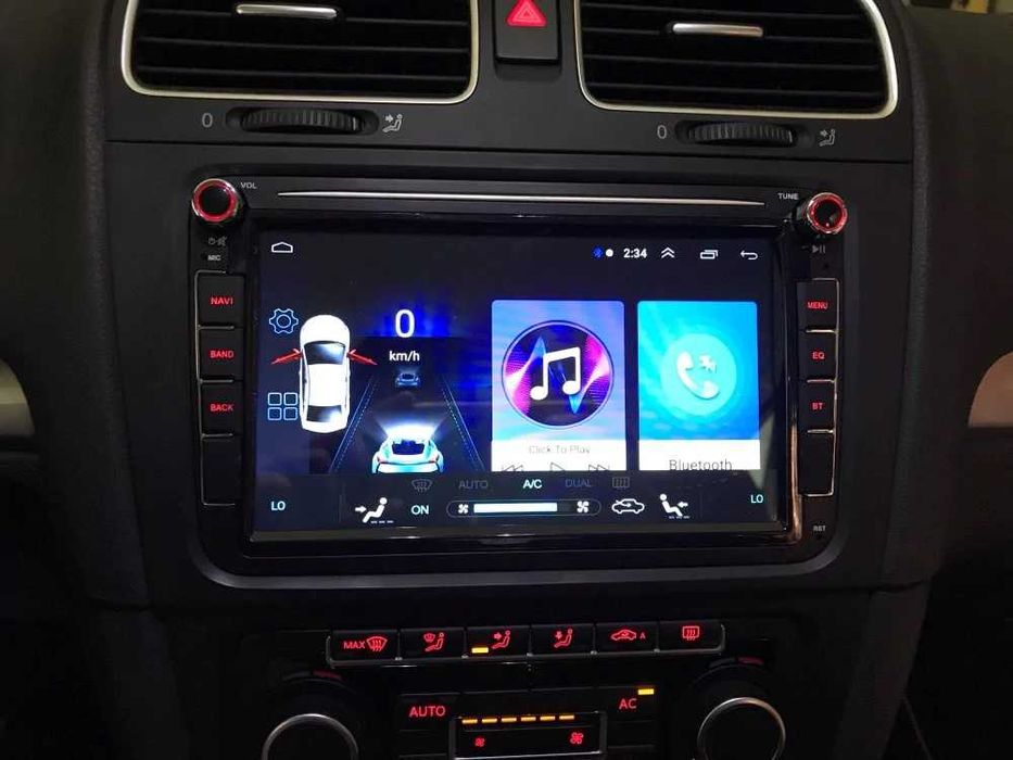 Мултимедия 8" Android 14 CARPLAY Volkswagen VW Golf PASSAT Seat SKODA