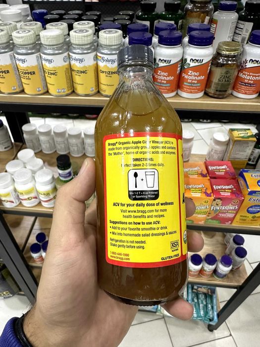 Bragg: Органический яблочный уксус с уксусной маткой, 473 мл