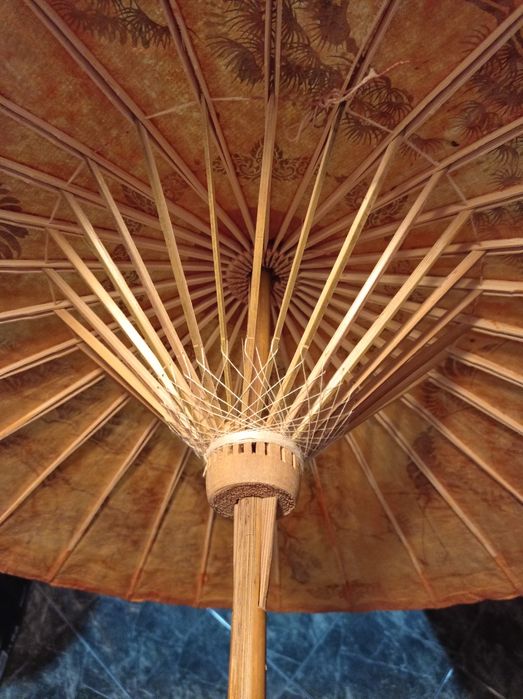 umbrela din bambus - decor