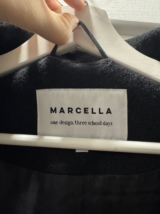 Черно Палто MarcellaModa