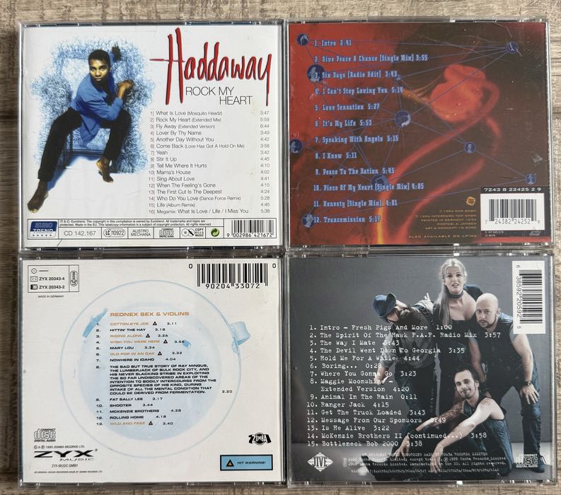 Pachet 4 Eurodance - Down Low/Real McCoy/Haddaway/Intermission/Rednex