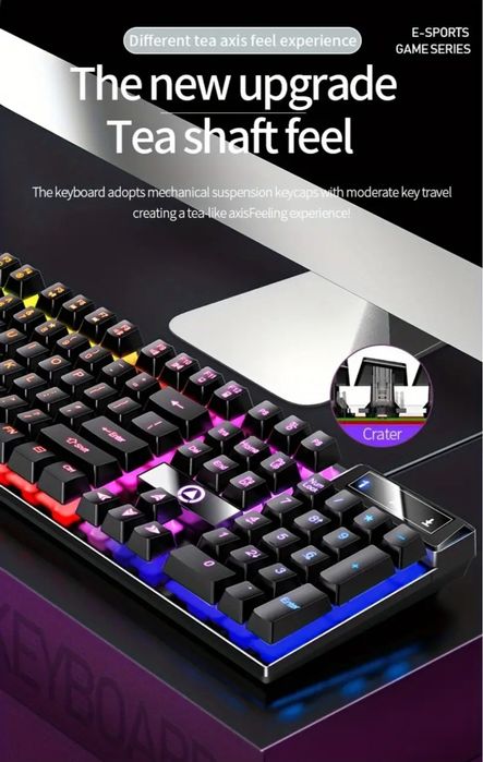 ТОП! Механична RGB геймърска клавиатура. ЧИСТО НОВА, НЕРАЗОПАКОВАНА.