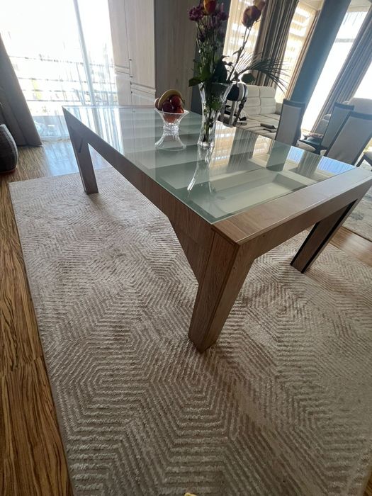 Set dining elegant – 6 scaune aproape NOI + masă modernă