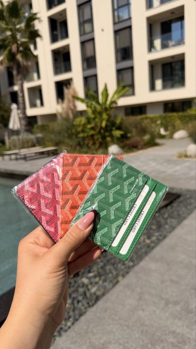 Розов card holder Goyard