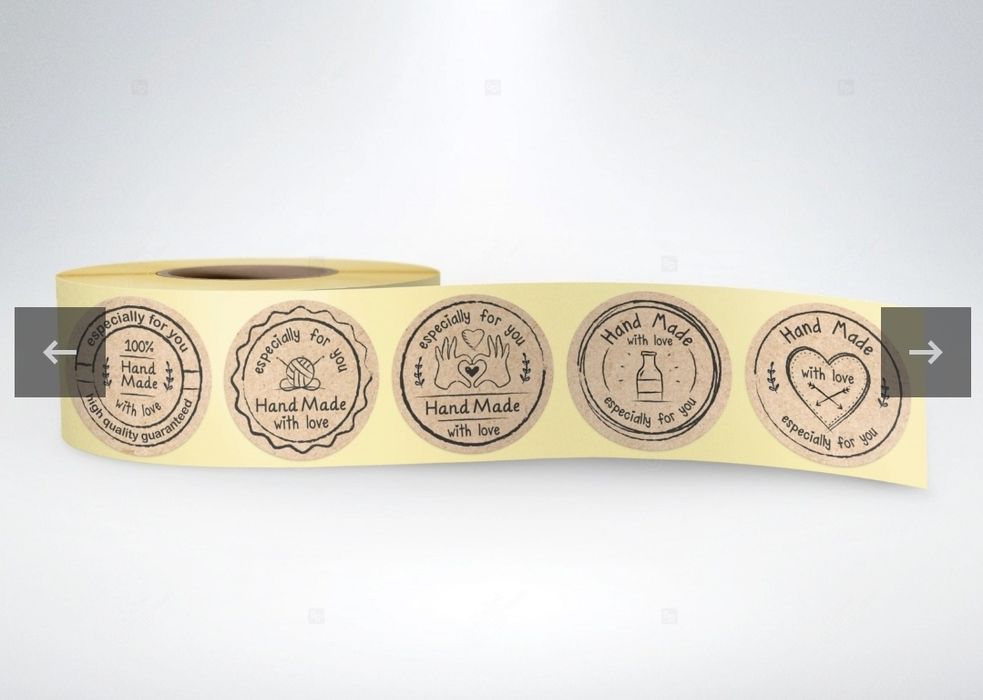 Etichete autoadezive, Paste , rola 1000 buc etichete, sarbatori person