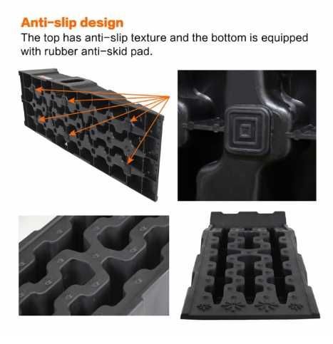 Комплект от 2 броя пластмасови рампи за кола естакади до 7 тона товар
