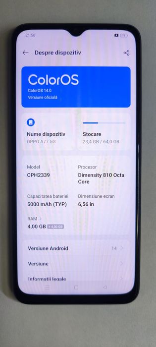 Oppo A77 Duos Negru