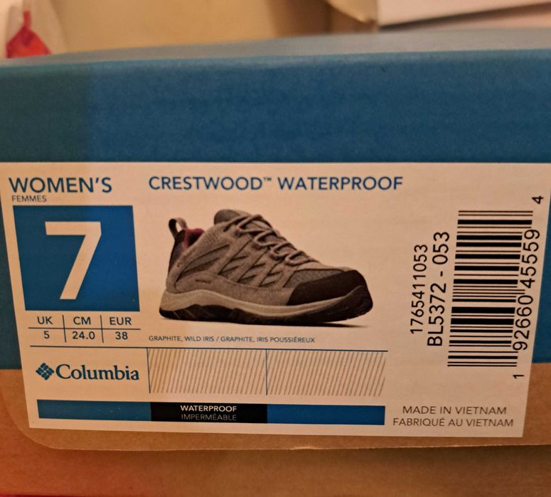 Columbia Туристически непромокаеми обувки, модел Crestwood Waterproof