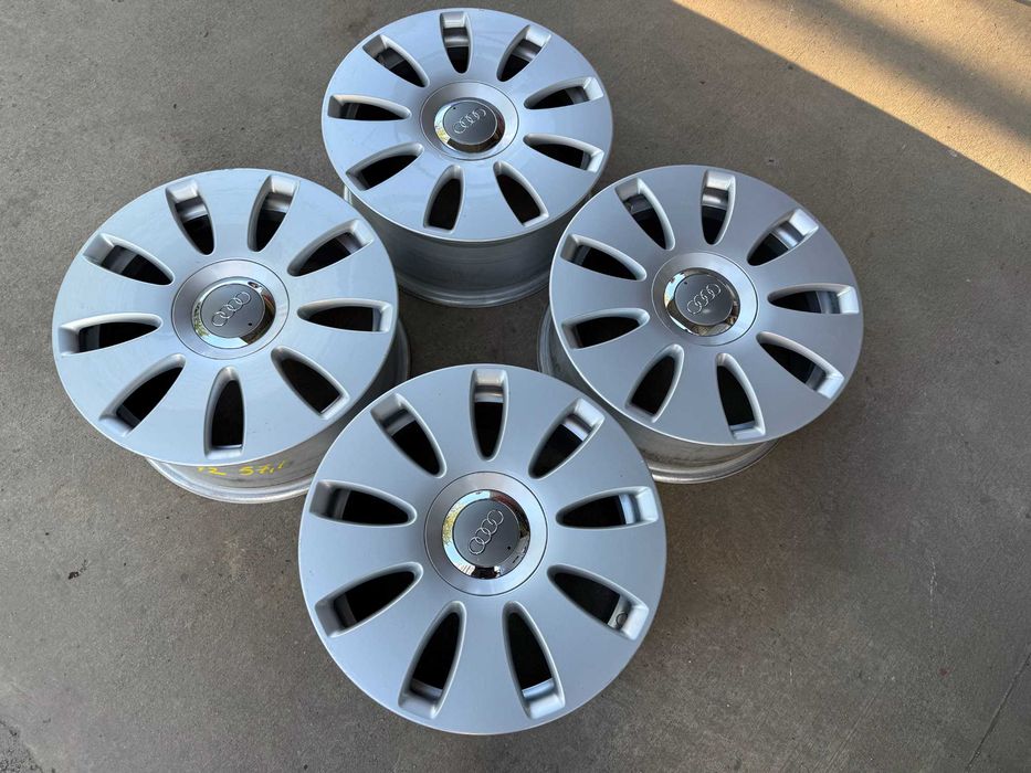 4 бр. оригинални алуминиеви джанти AUDI 16" 5x112 ф57.1, ET42, 7J.