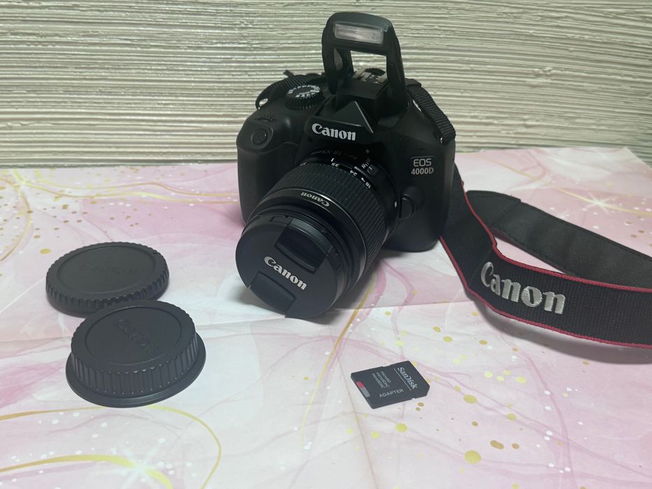 Камера Canon EOS 4000D + чанта