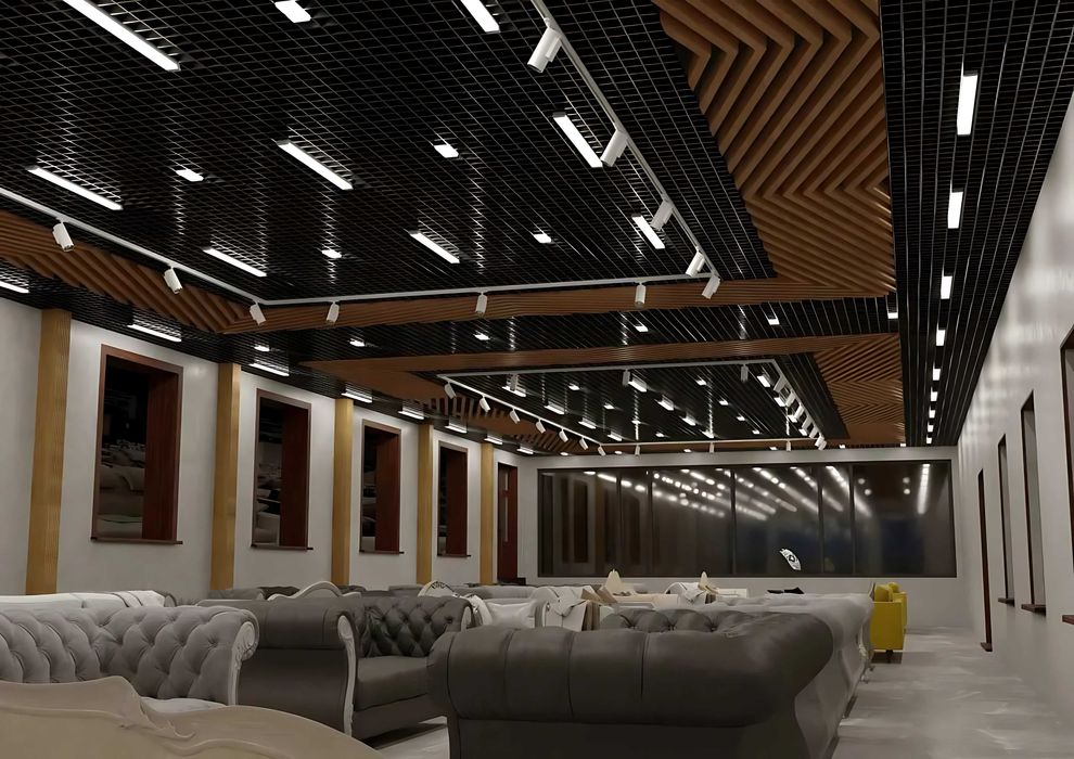 Реечные потолки | Grilyato | Грильято | Реечный | решетка потолок