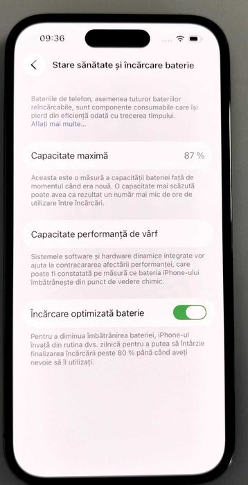 Telefon iPhone 14Pro 128gb/6gb (AG35 B 35183) Garantie 2ani!