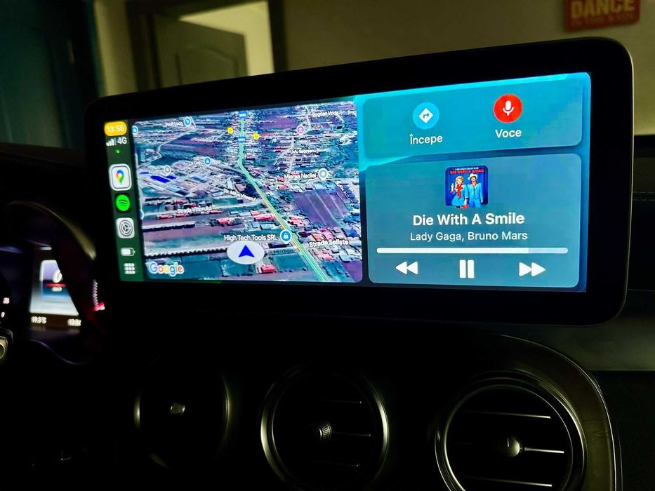 Ecran mare Mercedes C Class & GLC -touchscreen CarPlay și Android Auto