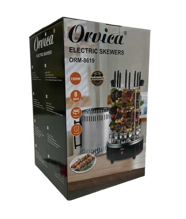 Новый! Вертикальная электрошашлычница shashlik barecue 8 шампуров pl30