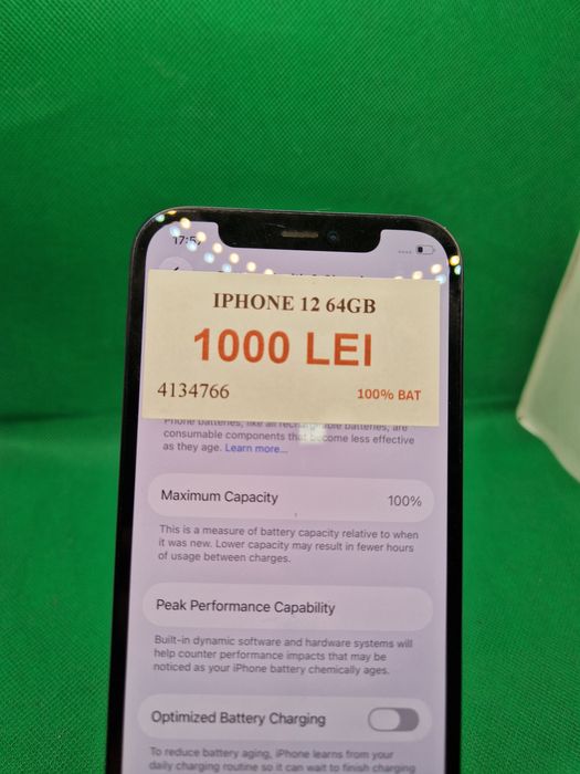 Iphone 12 64gb 100% bat•Amanet Lazar Crangasi•41347