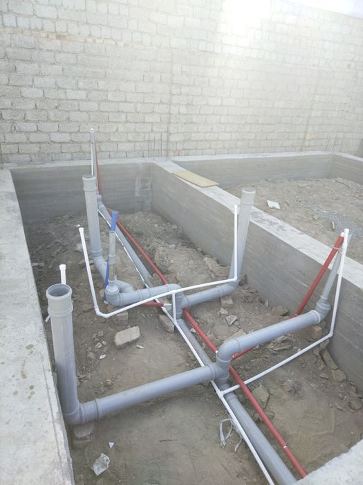 Монтаж Выгребный яма и септик канализация и Водопровод , Траншея Подко