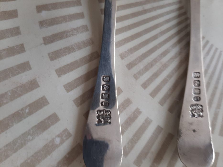 Lingurițe de ceai placate cu argint