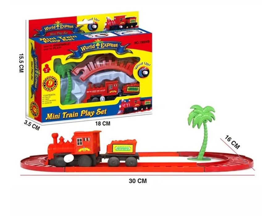 Мини поезд 9 деталей