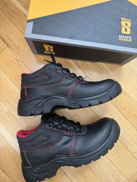 НОВИ кожени мъжки Сейфти обувки