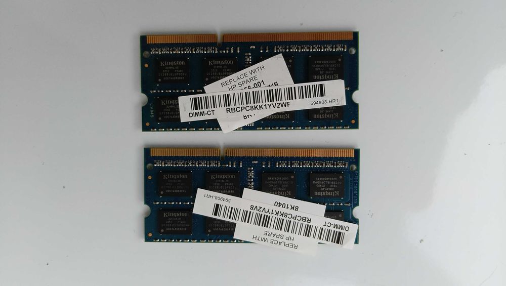 Памет за лаптоп RAM So-DIMM Kingston 2x 2GB DDR3-10600S