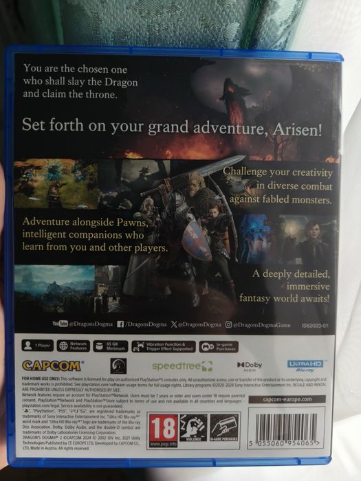 Продам диск Dragon’s Dogma 2 для PlayStation 5.