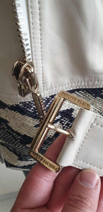 Philipp Plein Leather Womens Vest Size S / ОРИГИНАЛ! Дамски Кожен Елек