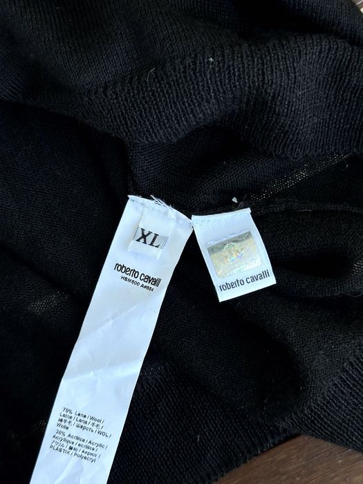 Мъжки поло пуловер Roberto Cavalli (Made in Italy)- размер L/XL, Отлично състояние / Оригинален