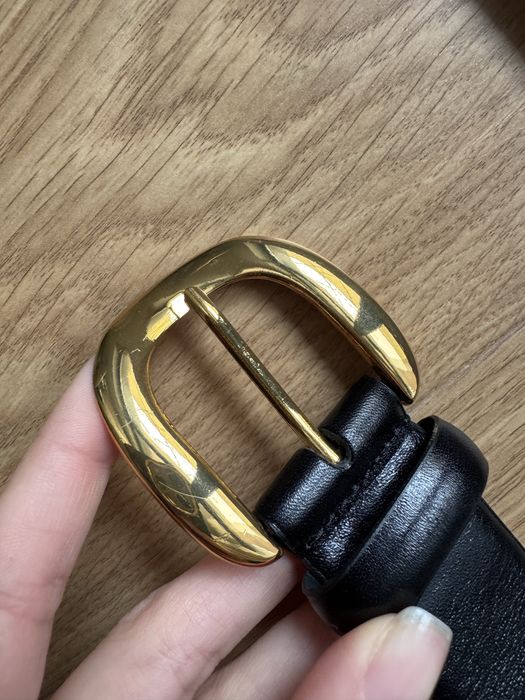 НОВ – Дамски кожен колан Zara, черен, размер S / 85