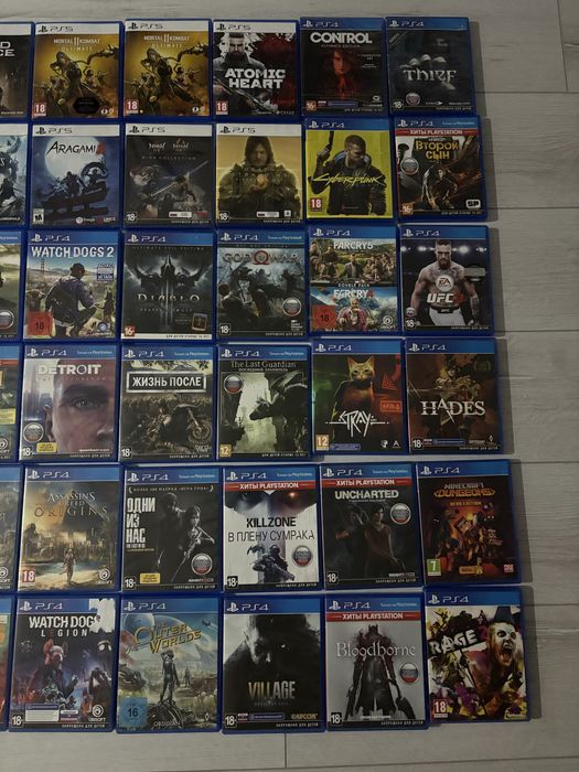 Продам диски на PS5 PS4