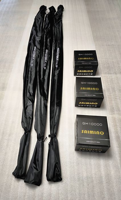 SET 3 Lansete ULTEGRA XT CARP 3.90m,2 tronsoane + 3 Mulinete GH 10000