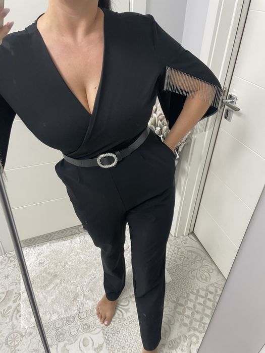 Черен стилен гащеризон