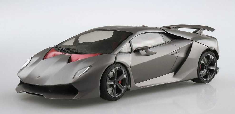 Lamborghini Sesto Elemento 2010, scara 1/24 – Kit complet de prezentare de la AOSHIMA