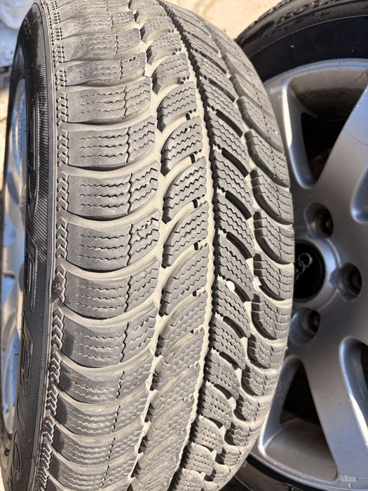 Jante vw 5x112 anvelope iarna foarte bune