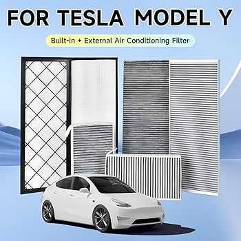 Салоный подкапотные фильтра на Tesla 3 Y S X