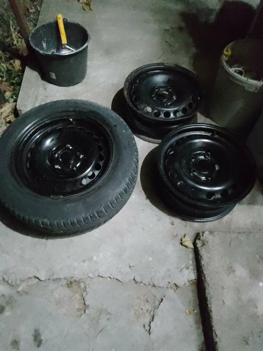 5 бр  Железни джанти 15х5х112