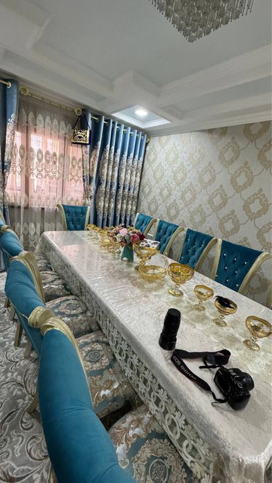 Stol stul 12 kshilik sotiladi skatert posudalari bonusiga