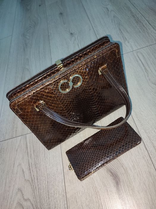 Rare Vintage Oppenheimer Luxembourg Python Skin (Ani 60-70)