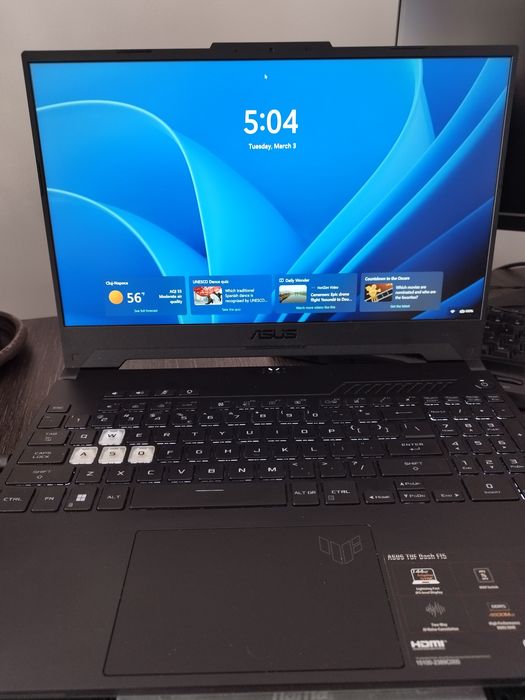 Geanta cadou - Laptop Gaming Asus Tuf i5-12450H, 8GB RAM, RTX 3050, S