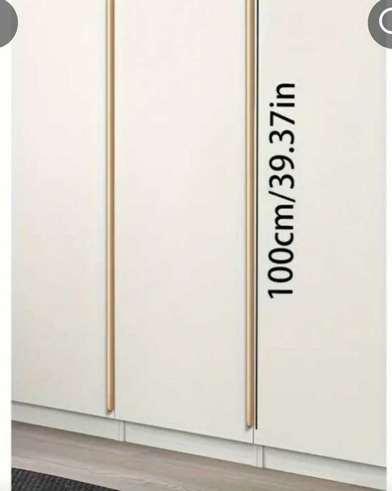 2 бр Златисти дръжки за гардероб