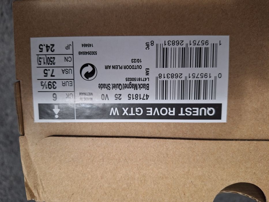 SALOMON Quest Rove GTX, номер 39 1/3, UK 6